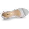 imageAllegra K Womens Glitter Ankle Strap Stiletto Heels SandalsSilver