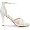 imageAllegra K Womens Glitter Ankle Strap Stiletto Heels SandalsWhite