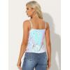 imageAllegra K Womens Sequined Shining Camisole Club Party Glitter Disco Sparkle Cami TopLight Blue