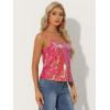 imageAllegra K Womens Sequined Shining Camisole Club Party Glitter Disco Sparkle Cami TopPink Holographic