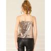 imageAllegra K Womens Sequined Shining Camisole Club Party Glitter Disco Sparkle Cami TopRose Gold