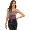 imageAllegra K Womens Sequined Shining Camisole Club Party Glitter Disco Sparkle Cami TopPurple