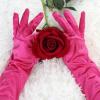 imageAllegra K Womens Long Gloves 1920S Evening Party Full Finger Mittens Elegant Opera GloveFuchsia