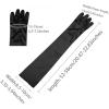 imageAllegra K Womens Long Gloves 1920S Evening Party Full Finger Mittens Elegant Opera GloveGlossy Black