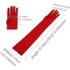 imageAllegra K Womens Long Gloves 1920S Evening Party Full Finger Mittens Elegant Opera GloveRed