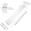 imageAllegra K Womens Long Gloves 1920S Evening Party Full Finger Mittens Elegant Opera GloveWhite