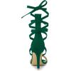 imageAllegra K Womens Open Toe Stiletto Heel Lace Up Heels SandalsGreen