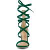 imageAllegra K Womens Open Toe Stiletto Heel Lace Up Heels SandalsGreen