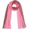 imageuxcell Long Chiffon Light Wedding Scarf Silky Gradient Color Party Shawl Spring Summer Beach Wrap for WomenKhaki Rose Pink