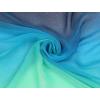 imageuxcell Long Chiffon Light Wedding Scarf Silky Gradient Color Party Shawl Spring Summer Beach Wrap for WomenBlue Green