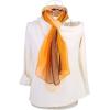 imageuxcell Long Chiffon Light Wedding Scarf Silky Gradient Color Party Shawl Spring Summer Beach Wrap for WomenCoffee Orange