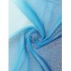 imageuxcell Long Chiffon Light Wedding Scarf Silky Gradient Color Party Shawl Spring Summer Beach Wrap for WomenDark Light Blue