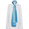 imageuxcell Long Chiffon Light Wedding Scarf Silky Gradient Color Party Shawl Spring Summer Beach Wrap for WomenDark Light Blue