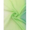 imageuxcell Long Chiffon Light Wedding Scarf Silky Gradient Color Party Shawl Spring Summer Beach Wrap for WomenDark Light Green