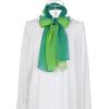 imageuxcell Long Chiffon Light Wedding Scarf Silky Gradient Color Party Shawl Spring Summer Beach Wrap for WomenDark Light Green