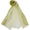 imageuxcell Long Chiffon Light Wedding Scarf Silky Gradient Color Party Shawl Spring Summer Beach Wrap for WomenDark Light Olive Green