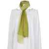 imageuxcell Long Chiffon Light Wedding Scarf Silky Gradient Color Party Shawl Spring Summer Beach Wrap for WomenDark Light Olive Green