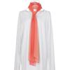 imageuxcell Long Chiffon Light Wedding Scarf Silky Gradient Color Party Shawl Spring Summer Beach Wrap for WomenDark Light Red