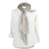 imageuxcell Long Chiffon Light Wedding Scarf Silky Gradient Color Party Shawl Spring Summer Beach Wrap for WomenGray Beige