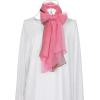 imageuxcell Long Chiffon Light Wedding Scarf Silky Gradient Color Party Shawl Spring Summer Beach Wrap for WomenKhaki Rose Pink