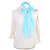 imageuxcell Long Chiffon Light Wedding Scarf Silky Gradient Color Party Shawl Spring Summer Beach Wrap for WomenLight Blue