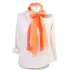 imageuxcell Long Chiffon Light Wedding Scarf Silky Gradient Color Party Shawl Spring Summer Beach Wrap for WomenOrange