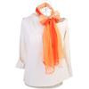 imageuxcell Long Chiffon Light Wedding Scarf Silky Gradient Color Party Shawl Spring Summer Beach Wrap for WomenOrange