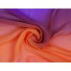 imageuxcell Long Chiffon Light Wedding Scarf Silky Gradient Color Party Shawl Spring Summer Beach Wrap for WomenOrange Purple