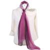 imageuxcell Long Chiffon Light Wedding Scarf Silky Gradient Color Party Shawl Spring Summer Beach Wrap for WomenPurple