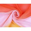 imageuxcell Long Chiffon Light Wedding Scarf Silky Gradient Color Party Shawl Spring Summer Beach Wrap for WomenRed Orange Pink