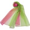 imageuxcell Long Chiffon Light Wedding Scarf Silky Gradient Color Party Shawl Spring Summer Beach Wrap for WomenRose Light Green