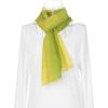 imageuxcell Long Chiffon Light Wedding Scarf Silky Gradient Color Party Shawl Spring Summer Beach Wrap for WomenYellow