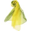 imageuxcell Long Chiffon Light Wedding Scarf Silky Gradient Color Party Shawl Spring Summer Beach Wrap for WomenYellow