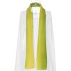 imageuxcell Long Chiffon Light Wedding Scarf Silky Gradient Color Party Shawl Spring Summer Beach Wrap for WomenYellow