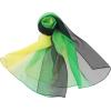 imageuxcell Long Chiffon Light Wedding Scarf Silky Gradient Color Party Shawl Spring Summer Beach Wrap for WomenYellow Green Black