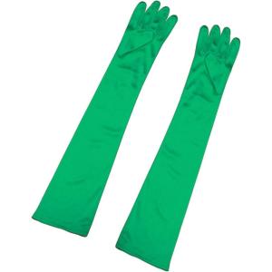 imageAllegra K Womens Long Gloves 1920S Evening Party Full Finger Mittens Elegant Opera GloveDeep Green