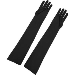 imageAllegra K Womens Long Gloves 1920S Evening Party Full Finger Mittens Elegant Opera GloveMatte Black