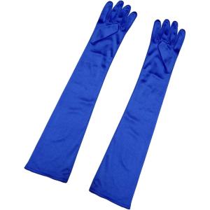 imageAllegra K Womens Long Gloves 1920S Evening Party Full Finger Mittens Elegant Opera GloveRoyal Blue