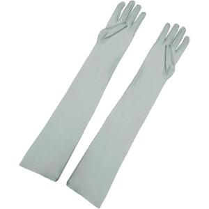 imageAllegra K Womens Long Gloves 1920S Evening Party Full Finger Mittens Elegant Opera GloveSilver Gray