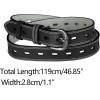 imageAllegra K Faux Leather Belt Hollow Waist Belts with Buckle Belts for WomenBlack1