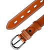 imageAllegra K Faux Leather Belt Hollow Waist Belts with Buckle Belts for WomenOrangebrown