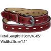 imageAllegra K Faux Leather Belt Hollow Waist Belts with Buckle Belts for WomenWine Red