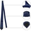 imageAllegra K Mens Classic Wide Neck Tie Solid Color Necktie for Formal BusinessNavy Blue