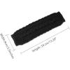 imageAllegra K Womens Fingerless Glove Winter Knit Thumb Elbow Length Arm WarmersBlacktwist Pattern Knitted