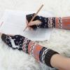 imageAllegra K Womens Fingerless Glove Winter Knit Thumb Elbow Length Arm WarmersDark Graydeer