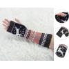 imageAllegra K Womens Fingerless Glove Winter Knit Thumb Elbow Length Arm WarmersDark Graydeer