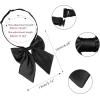 imageAllegra K Womens Pretied Bow Tie with Adjustable Neck Strap Cute Bowtie 2 PcsBlackblue Stripes