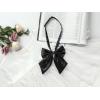 imageAllegra K Womens Pretied Bow Tie with Adjustable Neck Strap Cute Bowtie 2 PcsBlackfuchsia
