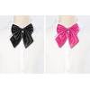 imageAllegra K Womens Pretied Bow Tie with Adjustable Neck Strap Cute Bowtie 2 PcsBlackfuchsia