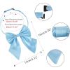 imageAllegra K Womens Pretied Bow Tie with Adjustable Neck Strap Cute Bowtie 2 PcsBlacklight Blue